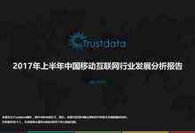 Trustdata:2017年上半年中国移动互联网发展分析报告-DOIT-数据产业媒体与服务平台