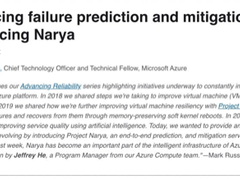 微软Azure公布硬件故障预测服务Narya的细节-DOIT-数据产业媒体与服务平台