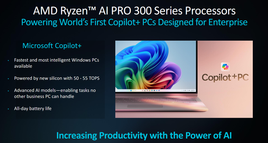 《锐龙AI PRO 300系列商用移动处理器亮相：AMD重新定义企业计算》